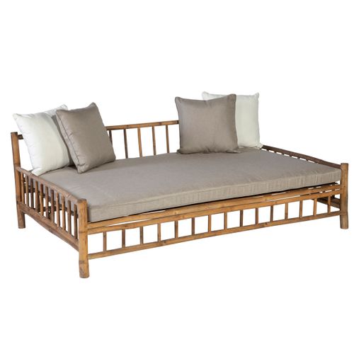 Persoon Exotan Bamboe Lounge Daybed Bamboo Natural Finish