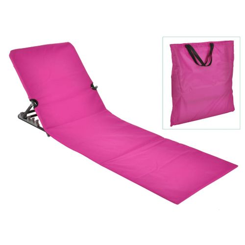 HI strandstoel/mat opvouwbaar roze