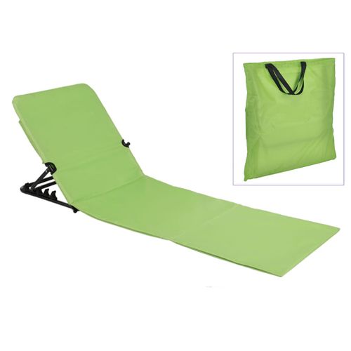 HI strandstoel/mat opvouwbaar groen